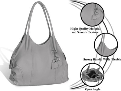 cretour Women Grey Handbag