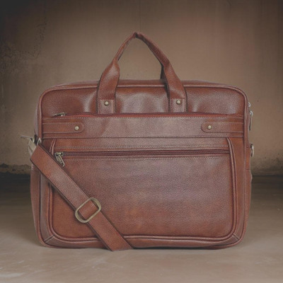 house of common Men & Women Tan Messenger Bag