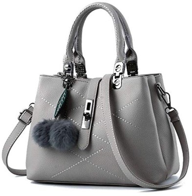 Womanix Women Grey Handbag