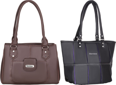 semiize Women Pink, Blue Shoulder Bag(Pack of: 2)