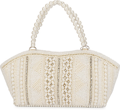 LONGING TO BUY Women White Hand-held Bag