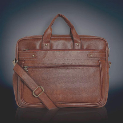 house of common Men & Women Tan Messenger Bag