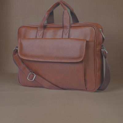 Shivra Men & Women Tan Messenger Bag