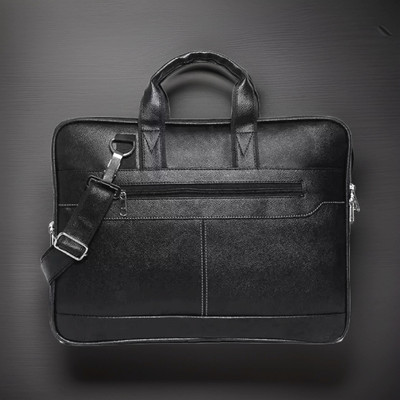 Shivra Men & Women Black Messenger Bag