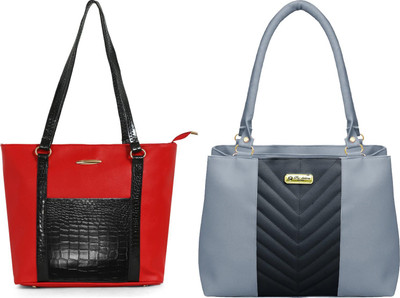 Reprox Women Red, Grey Messenger Bag(Pack of: 2)