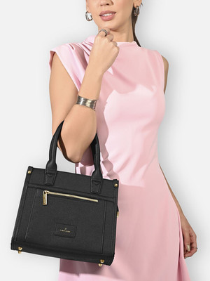 Lavie Luxe Women Black Satchel