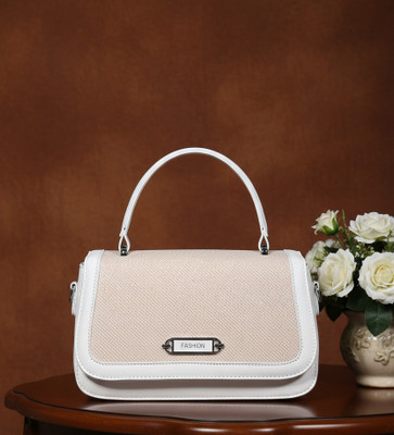 DONICY Women White Sling Bag