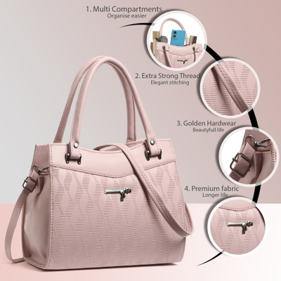 Plush It Women Pink Satchel