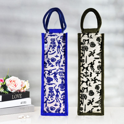 Heart Home Men & Women Multicolor Bottle Bag(Pack of: 2)