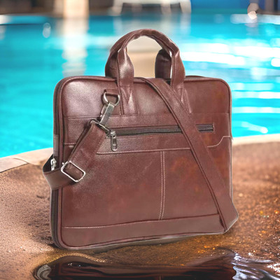 Shivra Men & Women Brown Messenger Bag