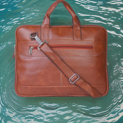house of common Men & Women Tan Messenger Bag