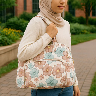 rashidi Women Blue, White, Pink Handbag
