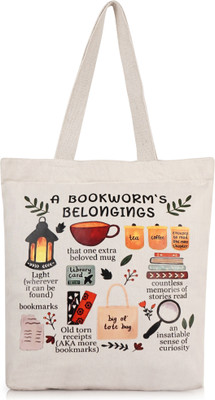 Half Moon White Tote Tote Bag for Women & Girls Eco-Friendly Canvas Bag Stylish Tote Travel Daily use