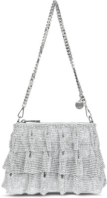 ALDO Women Silver Shoulder Bag