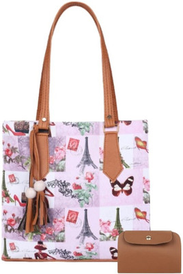 claspNclutch Women Pink, Multicolor Hand-held Bag(Pack of: 2)