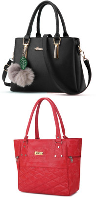 Plama Women Black, Red Handbag