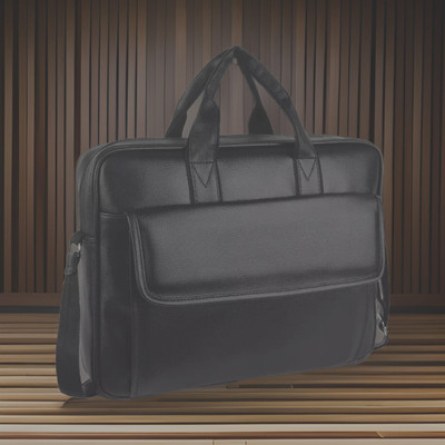 Shivra Men & Women Black Messenger Bag