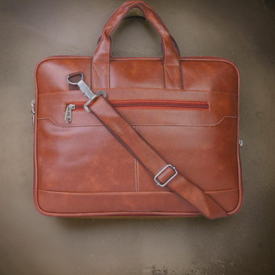 Shivra Men & Women Tan Messenger Bag