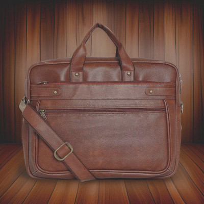 Shivra Men & Women Tan Messenger Bag