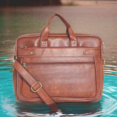 Shivra Men & Women Tan Messenger Bag