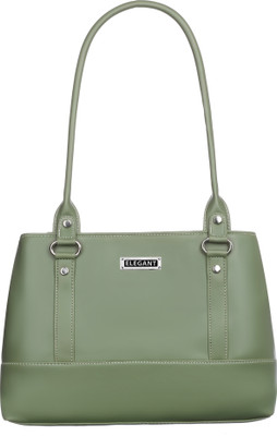 Elegant Women Green Shoulder Bag