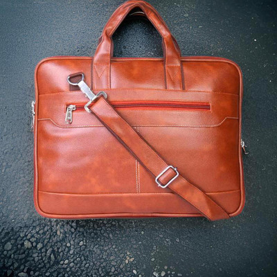 house of common Men & Women Tan Messenger Bag