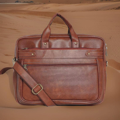 JairaJ Men & Women Tan Messenger Bag