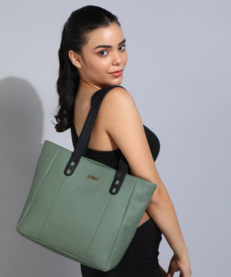 Lookout Fashion Women Green Handbag