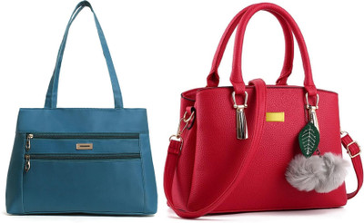 Reprox Women Blue, Red, Red Messenger Bag(Pack of: 2)