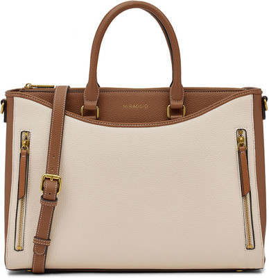Miraggio Men & Women Tan Messenger Bag