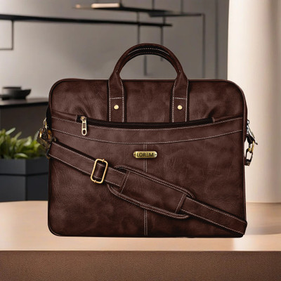 LOREM Men Brown Messenger Bag