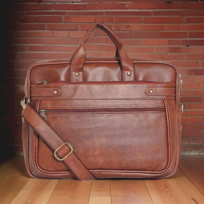 JairaJ Men & Women Tan Messenger Bag