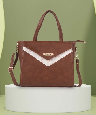 Krozilla Women Brown Hand-held Bag