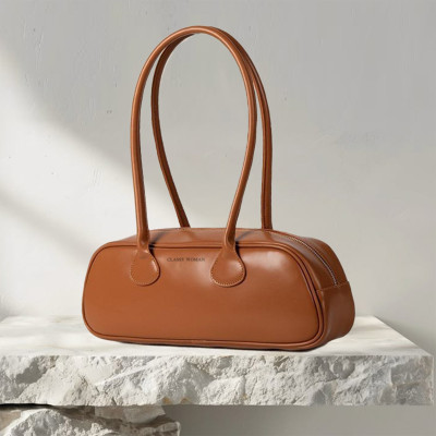 Classy Women Women Tan Hand-held Bag