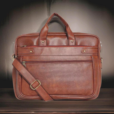 JairaJ Men & Women Tan Messenger Bag