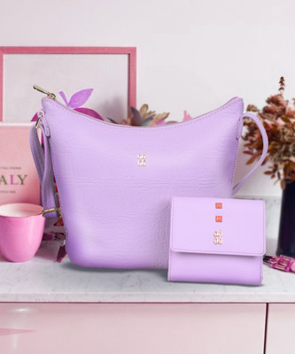 Baggit Women Purple Handbag(Pack of: 2)
