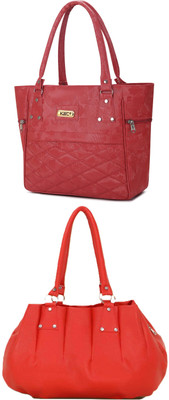 Plama Women Maroon, White Handbag