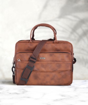 dexwall Men & Women Tan Messenger Bag