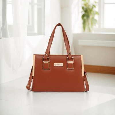 Golden Star Women Tan Hand-held Bag