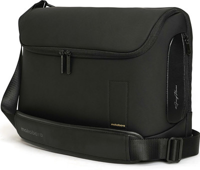 Mokobara Men & Women Black Messenger Bag