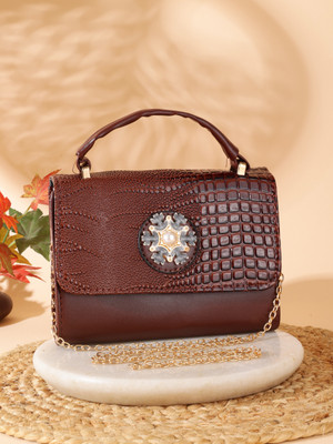 ZEVORA Women Brown Shoulder Bag