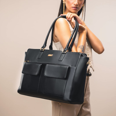 Strokes by Namrata Mehta Women Black Tote