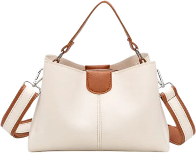 Walleye White Sling Bag PU tote Handbag for women