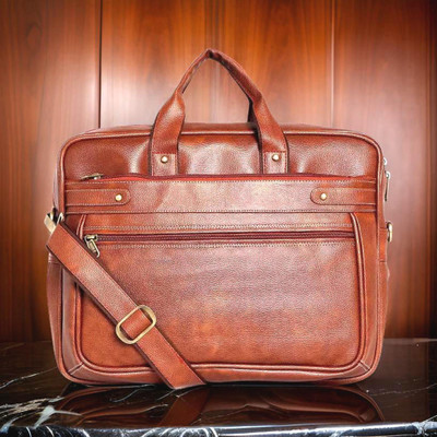 house of common Men & Women Brown Messenger Bag