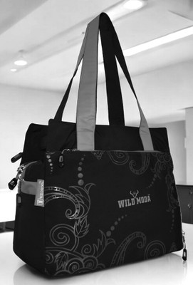 Wildmoda Women Black, Grey Shoulder Bag