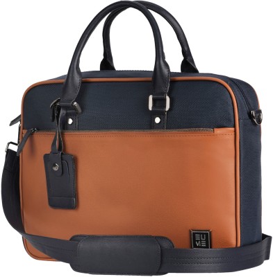 EUME Men & Women Blue Messenger Bag