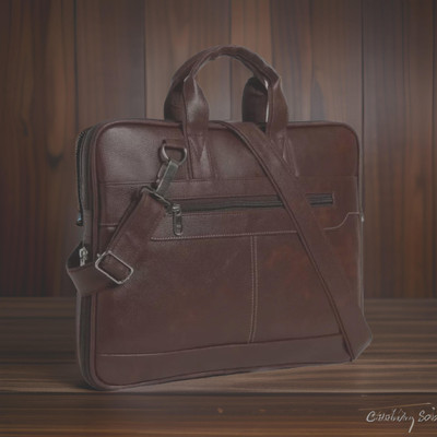 Shivra Men & Women Brown Messenger Bag