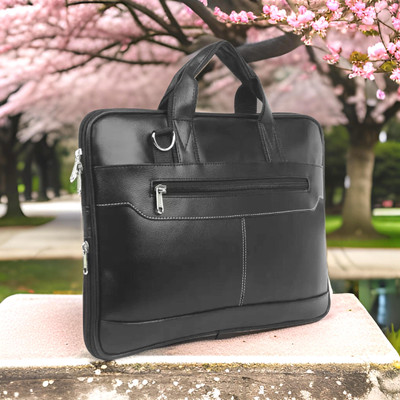 house of common Men & Women Black Messenger Bag