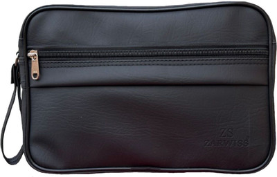 Zarwiss Men & Women Black Hand-held Bag
