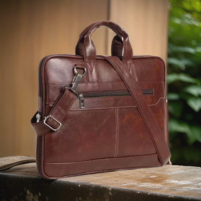 Shivra Men & Women Brown Messenger Bag